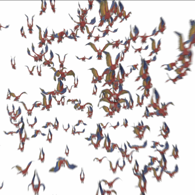 Octane with motion blur on full crowd
