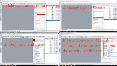 Rhino to Octane material problems