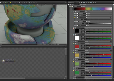 A screenshot of the new gradient node with 10 control points.