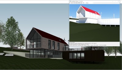Octane viewport alongside revit view