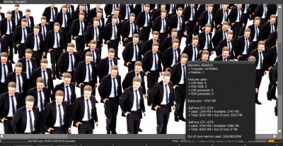 Memory Used 1240 and Avail 2747 (??) Out of Core 3553