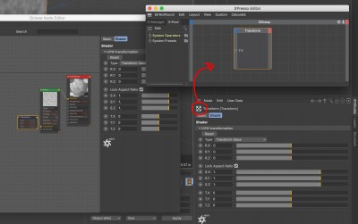 Octane node to EXPresso Editor