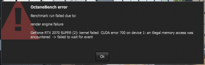 Octane Benchmark Error