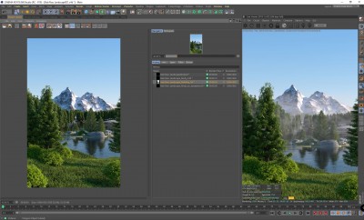 With Volumes turned off it renders to the Picture Viewer fine within 10mins