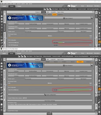 2019.1.5.49 / 2020.1.9.51 (RC1) OOC memory setting difference.