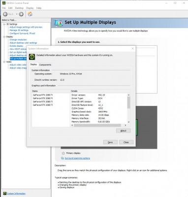 nvidia control panel system info