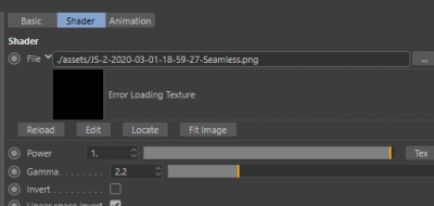 Octane error loading texture .png