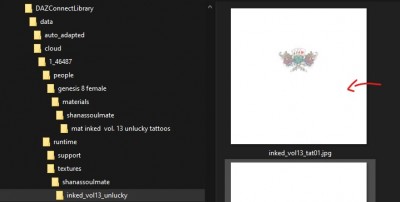 Select a tattoo to use