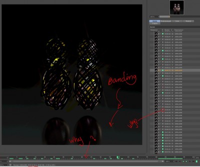 the first frames after a while banding