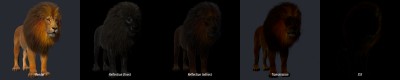 Render Passes for lion
