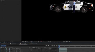 White line shows on feet and car tire with AO and Shadow Layer