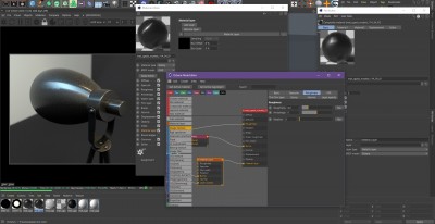 Glossy shader with metallic layer result in anysotropic reflect as opposit to a blend equivalent material.