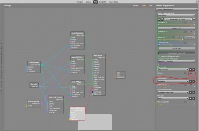 Displacement Node Settings