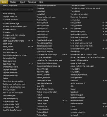 Octane Script List