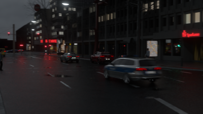 Nice reflexions on the asphalt
