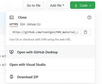 download zip from &quot;Code&quot; green box