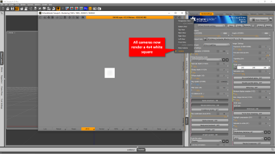 4x4 white square camera render after the problem