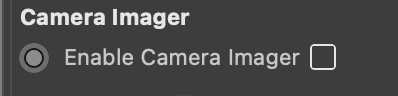 Camera Imager Settings