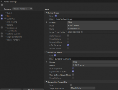 C4D settings