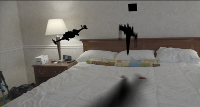 the final image is where I turned off the HDRI and the area light. And there is still a shadow...