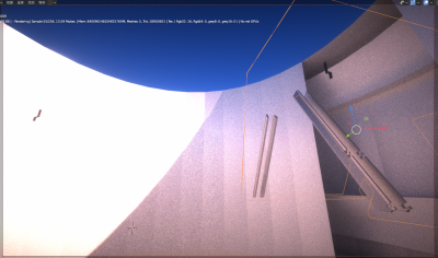 but in the rendering window, most objects are lost,