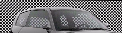 Picture when an Object with a Black and white backdrop is placed behind the card in C4D