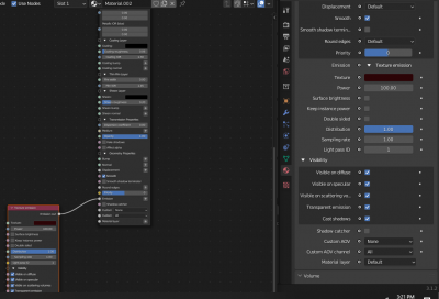 Area Lights Object Data Properties panel
