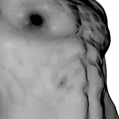 Wireframe render pass.