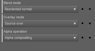 The blend settings for normal maps.