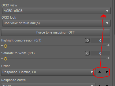 OCIO scroll option