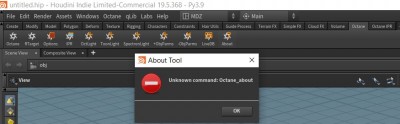 this happens when i click any octane button