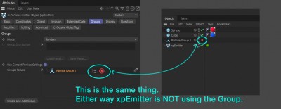 Disabling Groups from the &quot;Groups to Use&quot; list, disabling the Group from the objects manager, or deleting it altogether, are all the same thing.