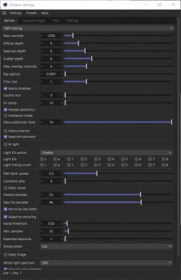 My settings