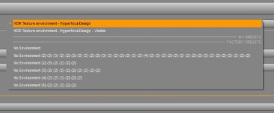 Multiple No Environment listed in the drop down.