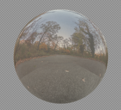 a Clearer render to see the plane in the reflective sphere