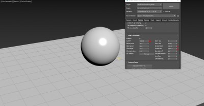 render setup window