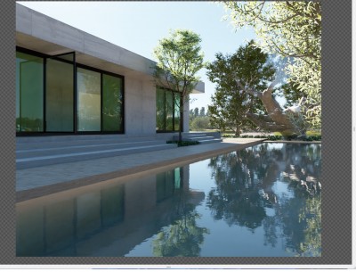 Transparency in the tree final render