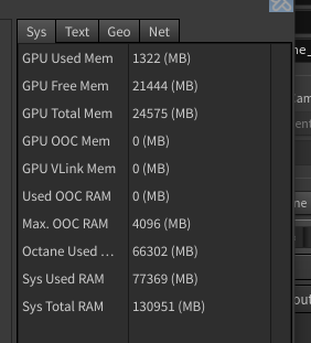 IPR mem usage readout