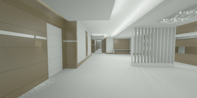 2 light materials used (wall light and Bulkhead)