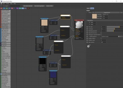 modified Chaos texture node as material is uploaded on LiveDB