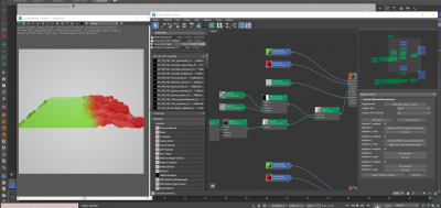 Baked map only in displacment / the original vertex attribute still works in the composite material as the main mask between materials