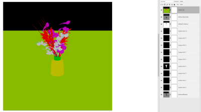 Screenshot of the layers in the PSD file