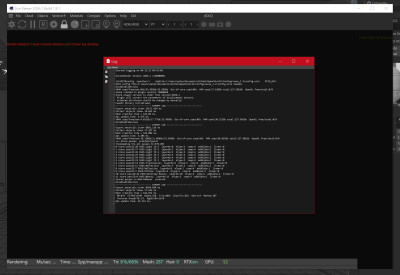Closing all windows and reopening Live-view and hitting render causes error.